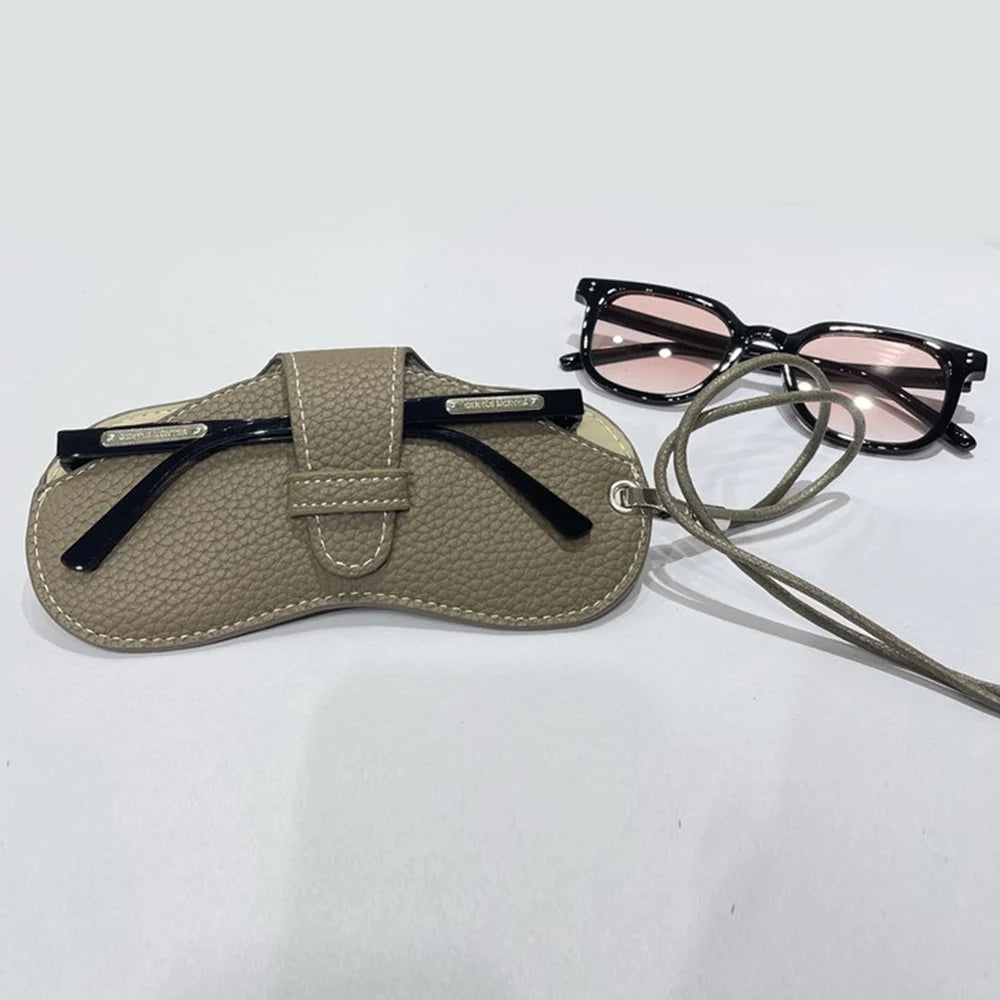 Glasses Case Women Leather Soft Glasses Bag Fashion Portable Sunglasses Box Bag Accessories Eyeglasses Case Sunglasses Box