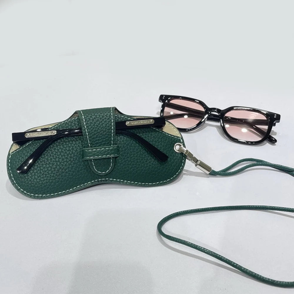 Glasses Case Women Leather Soft Glasses Bag Fashion Portable Sunglasses Box Bag Accessories Eyeglasses Case Sunglasses Box